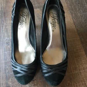 Fergie Velvet heels